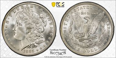 1885-O $1 MS66