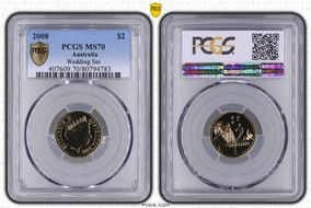 2008 $2 MS70