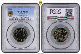 2008 $1 MS68