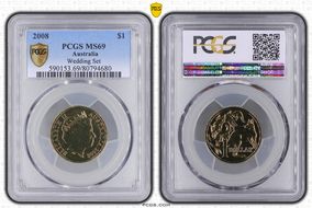 2008 $1 MS69