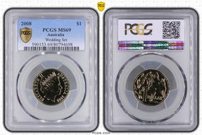 2008 $1 MS69