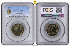 2008 $1 MS69