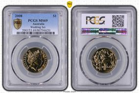 2008 $1 MS69