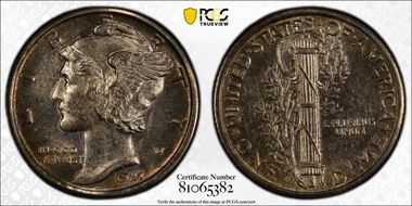 1927-S 10C MS63FB