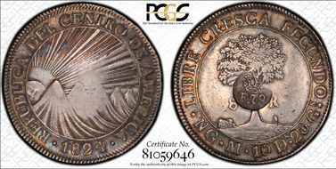 (1832-34) 8 R KM-55 C/M on C.A.R 8R VF35