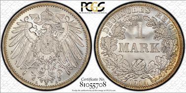 1914-A Mark J-17 Ag MS68