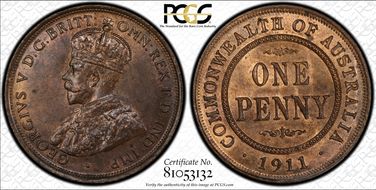 1911 (L) 1D MS64RB