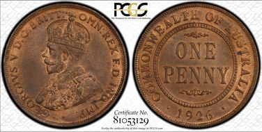1926 1D MS64RB