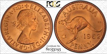 1962 Y. (p) 1D PR65RD