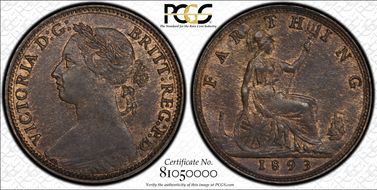 1893 1/4D S-3958 MS62BN