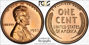 1953 1C Re-Engraved Design, FS-402 PR66RD