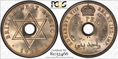 1936-KN 1D Edward VIII MS66