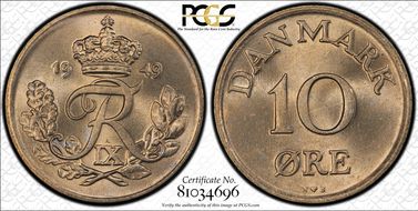 1949 NS 10 Øre MS65