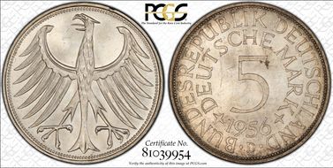 1956-D 5 Mk J-387 MS64