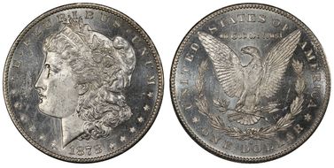 1878-S $1 MS62DMPL