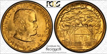 1922 G$1 Grant, Star MS65