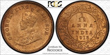 1915(C) 1/12 An SW-8.536 MS65RD