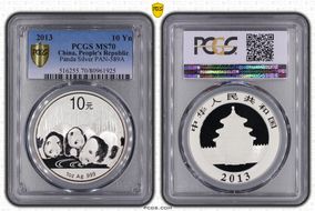 2013 10 Yn Panda Silver PAN-589A MS70
