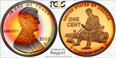 2009-S 1C Lincoln-Formative Years PR69RB