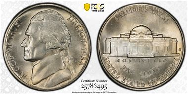1938-S 5C MS67FS