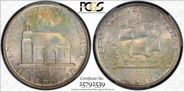 1936 50C Delaware MS67