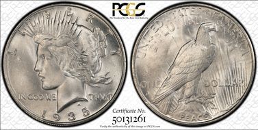1935-S $1 MS66