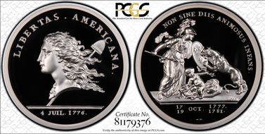 (1776) Medal Libertas Am. 1 Kilo Ag 2015 Restrike PR70DCAM