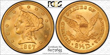 1897 $2.50 MS64