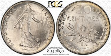 1916 50C Gad-420 F-190 MS66