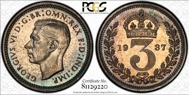 1937 3D S-4088 Crowned 3 PR66