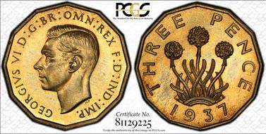 1937 3D S-4112 Nickel-Brass PR65