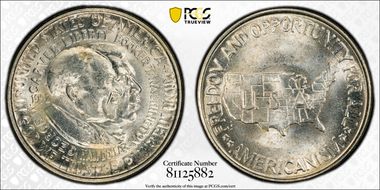 1952 50C Washington-Carver MS65