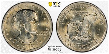 1979-P SBA$1 Wide Rim MS65