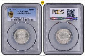 1875-F Mark J-9 MS62