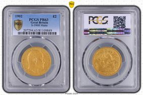 1902 £2 S-3968 Matte PR63