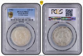 1902 1/2 Cr S-3980 Matte PR63