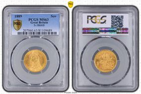 1889 Sov S-3866B 2nd Obverse MS63