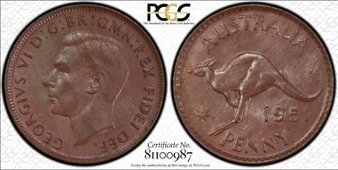 1951 Y. (p) 1D AU58BN