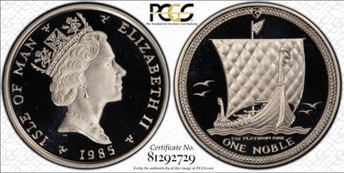 1985 Noble Platinum PR68DCAM