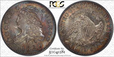 1820 10C Large 0 MS66