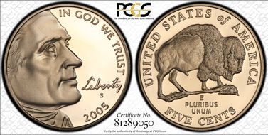 2005-S 5C Bison PR69DCAM