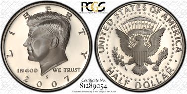 2007-S 50C Silver PR69DCAM