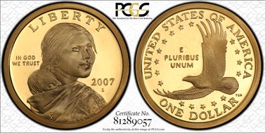 2007-S SAC$1 PR69DCAM
