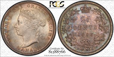 1899 25C MS64+