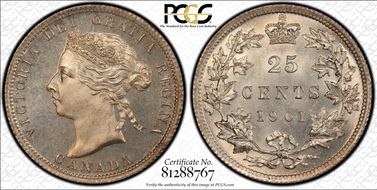 1901 25C MS66
