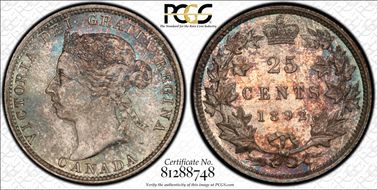 1892 25C MS66+