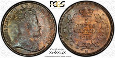 1902-H 5C Large H MS67+