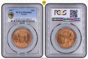 1917 10C Gad-277 MS65RD