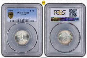 1898 1 Fr Gad-467 F-217 MS65