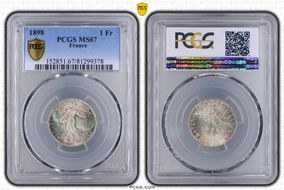 1898 1 Fr Gad-467 F-217 MS67